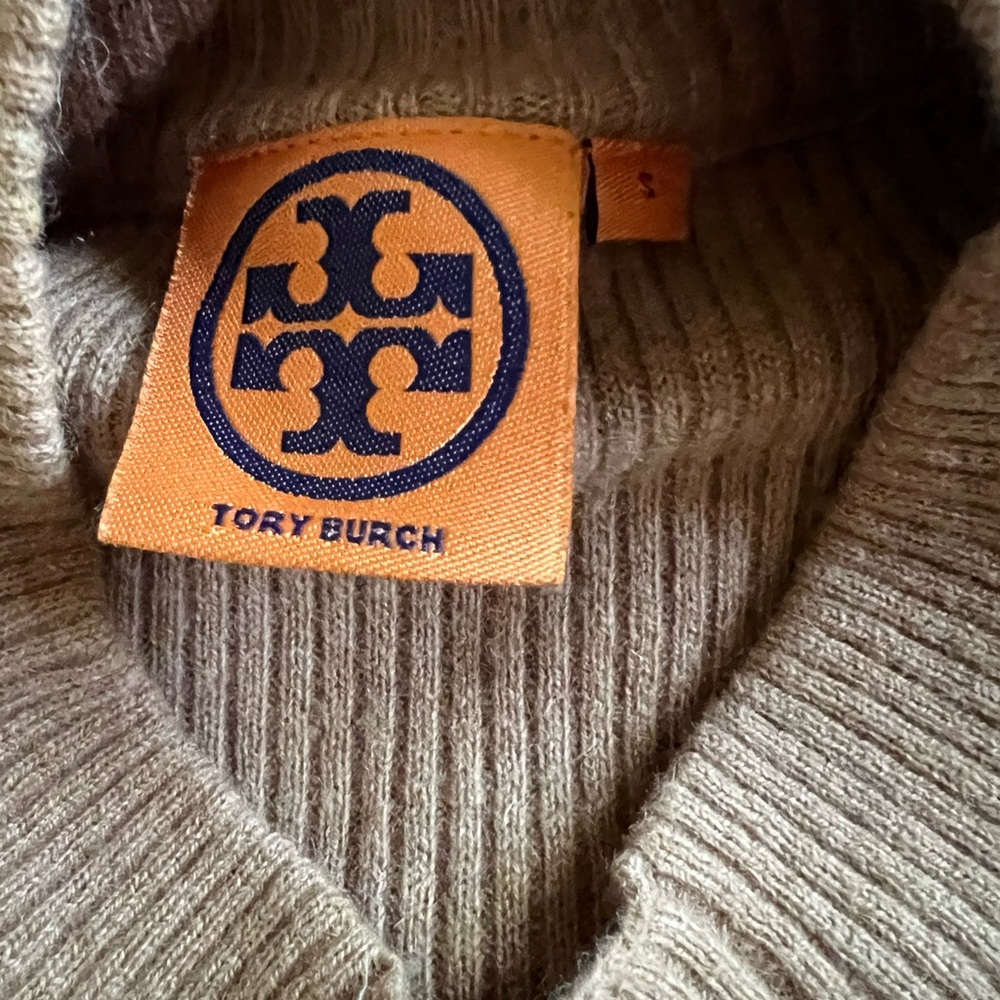 Tory Burch Camel Ribbed Sweater - Picture 4 of 4